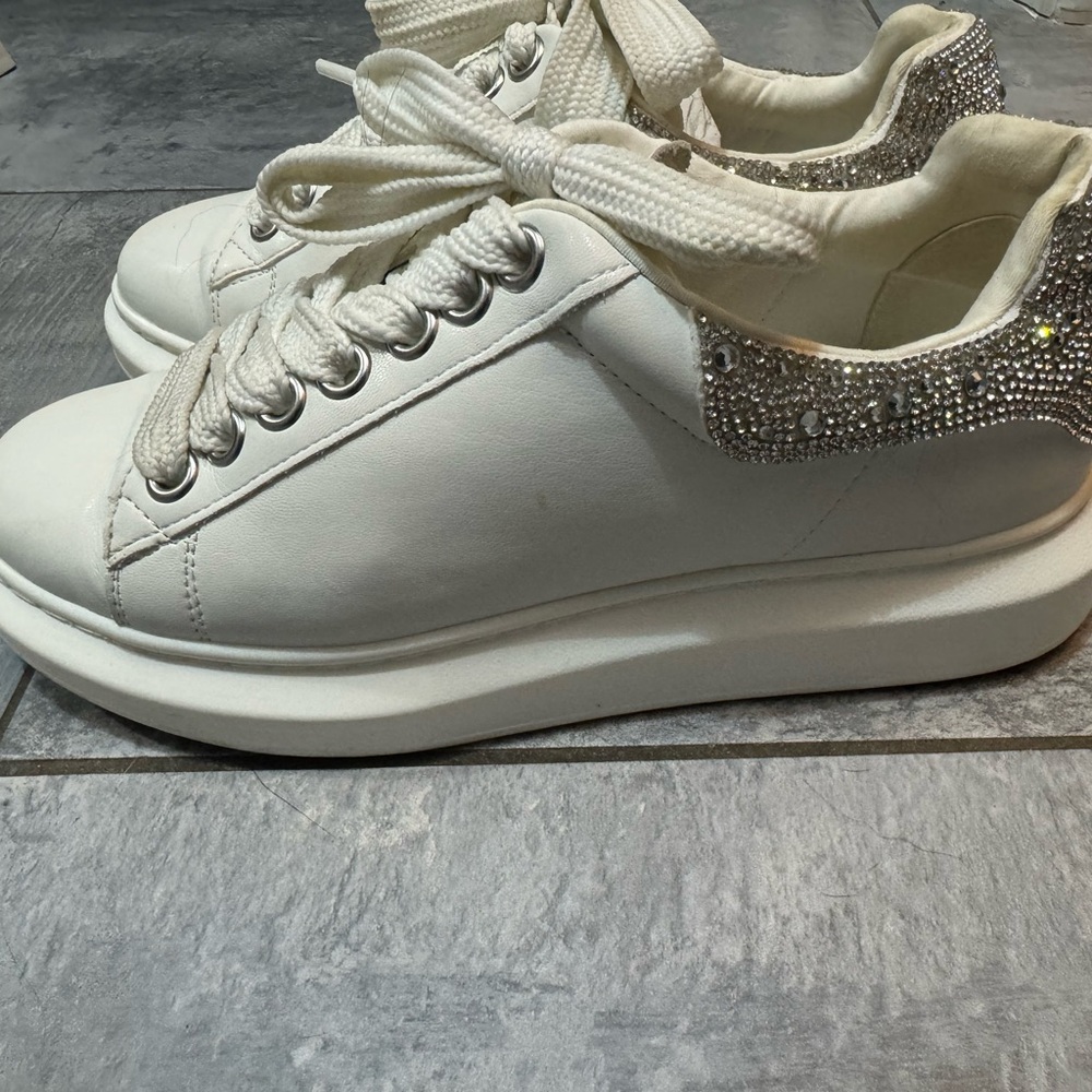 Steve Madden sneakers with rhinestones